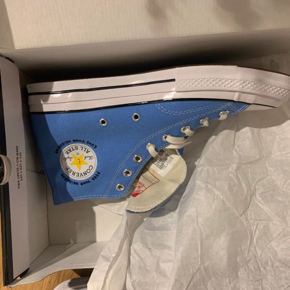 Sky High Farm x Converse Workwear Sneaker Blue White Unisex Shoes Sz 10.5M/12.5W - Picture 9 of 16